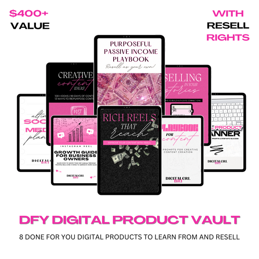 DFY DIGITAL PRODUCT VAULT (WITH RESELL RIGHTS)